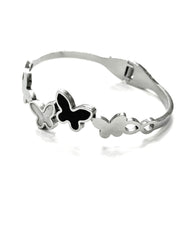Stainless Steel Bangle Bracelet 6 Designs Silver Colour