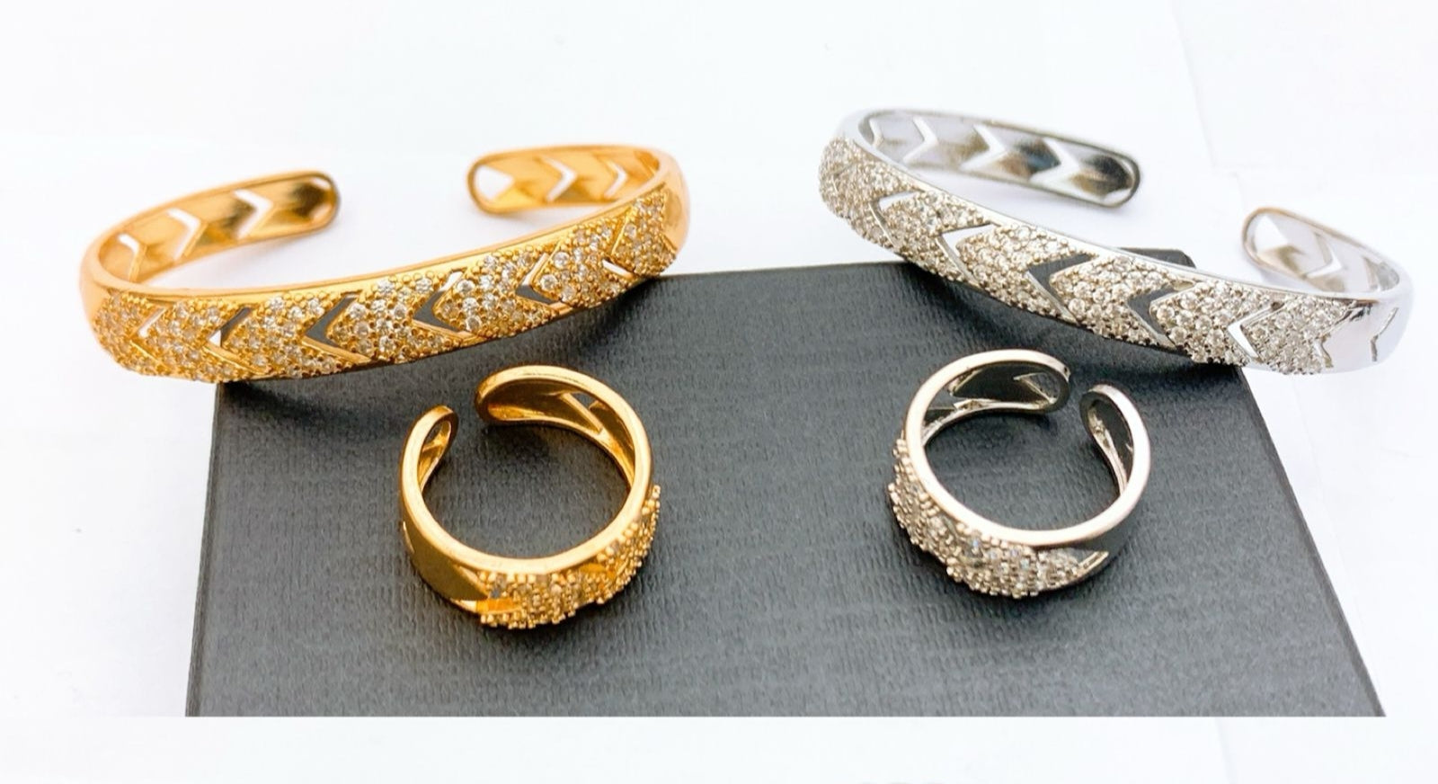 Kara Bracelets+Ring Real Stones 11 Designs