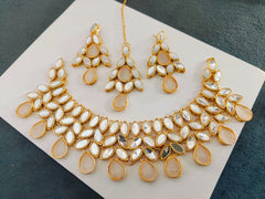 Sheesha Kundan Stones Party Set