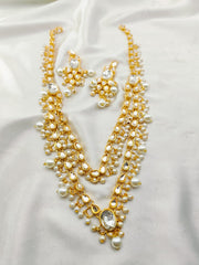 Kundan Stones Mala 2 Line