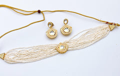 The Heritage Pearl & Polki Choker Set