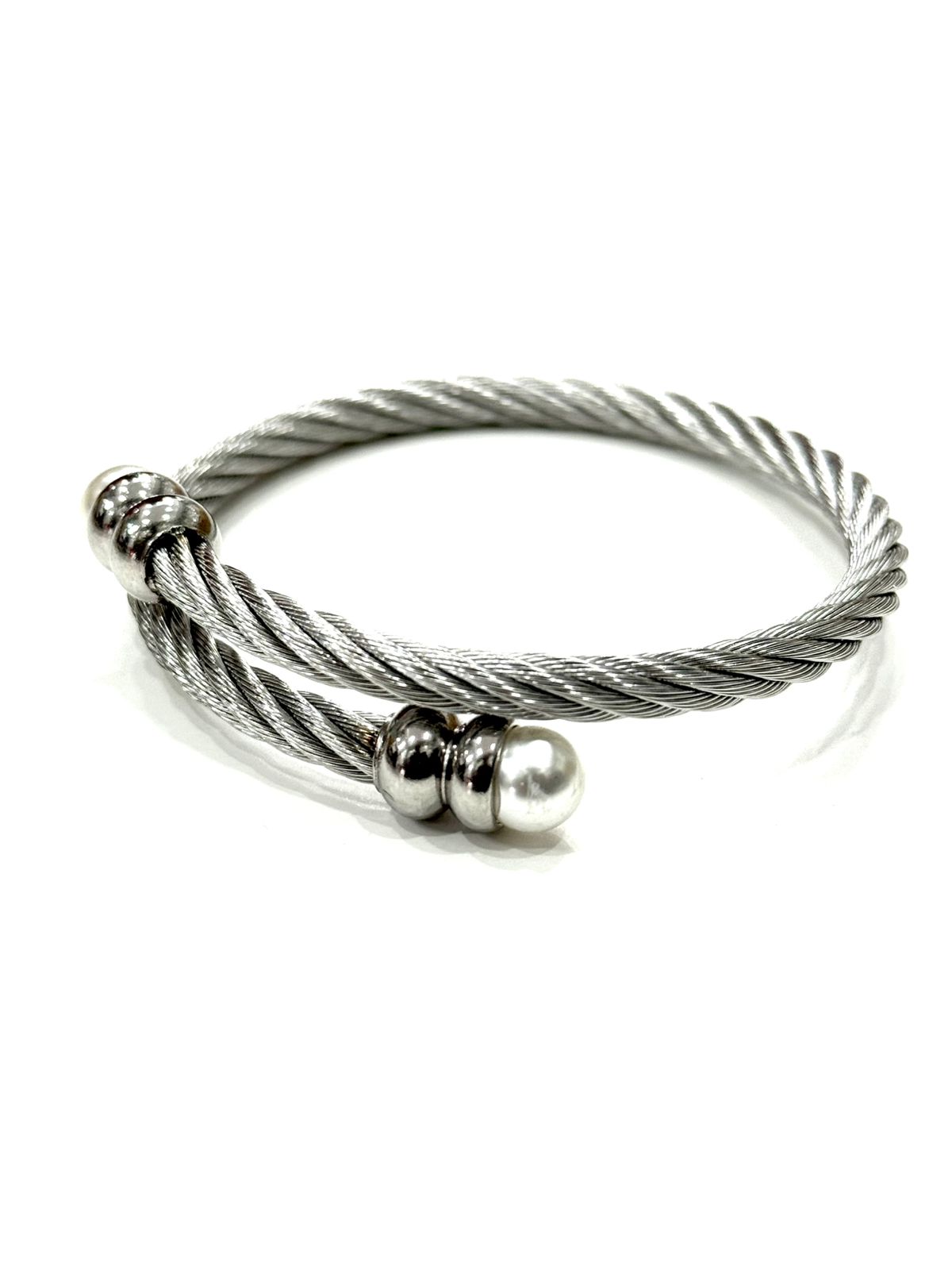 Stainless Steel Bangle Bracelet 6 Designs Silver Colour