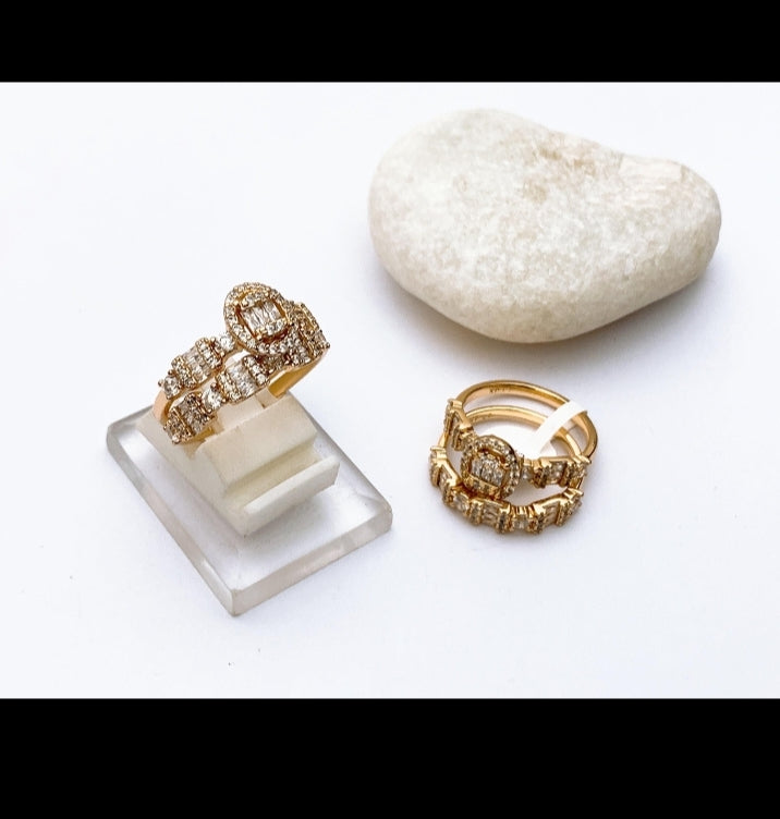 One Caret Real Stones Rings 9 Designs