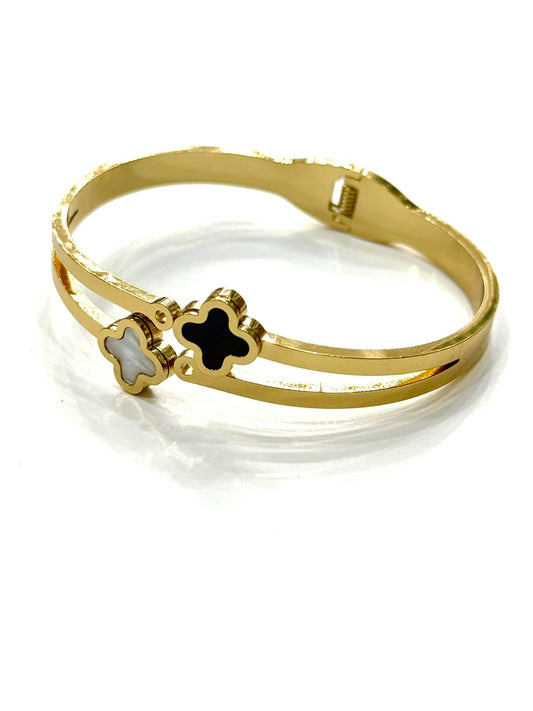 The Gold Roman Numeral & Black Inlay Bracelet