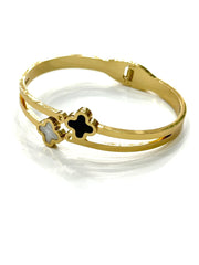 The Gold Roman Numeral & Black Inlay Bracelet