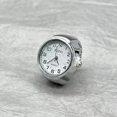 Stainless Steel Ring Watch
