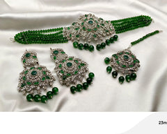 Silver Base Neacklace Set