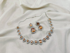 Zircon Stones Choker Set