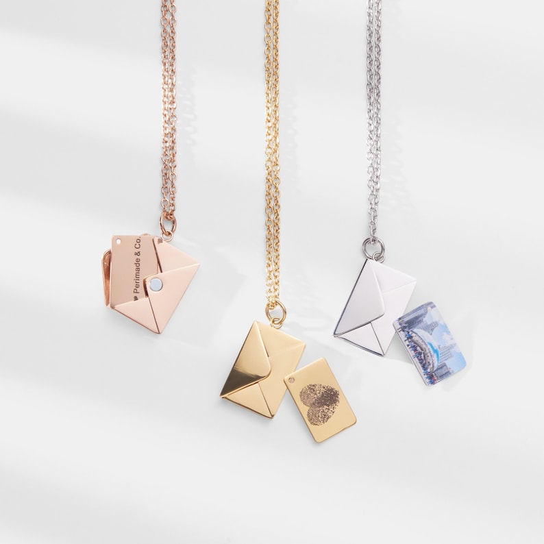 Perimade Custom Love Letter Envelope Pendant – The Perfect Anniversary Gift