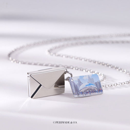 Perimade Custom Love Letter Envelope Pendant – The Perfect Anniversary Gift