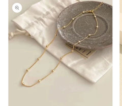 The Gold "Glow" Satellite Snake Chain
