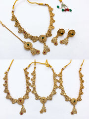 Rajwari Indian Neacklace Set in Real Stones