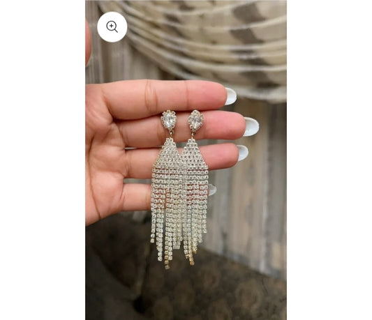 Stones Earrings Long