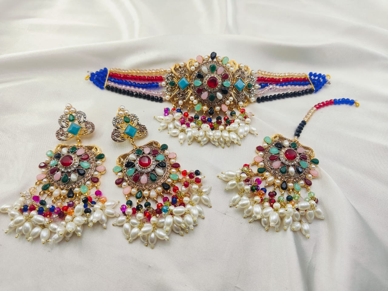 Real Stones Neacklace Set