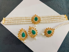 Real Stones Choker Set