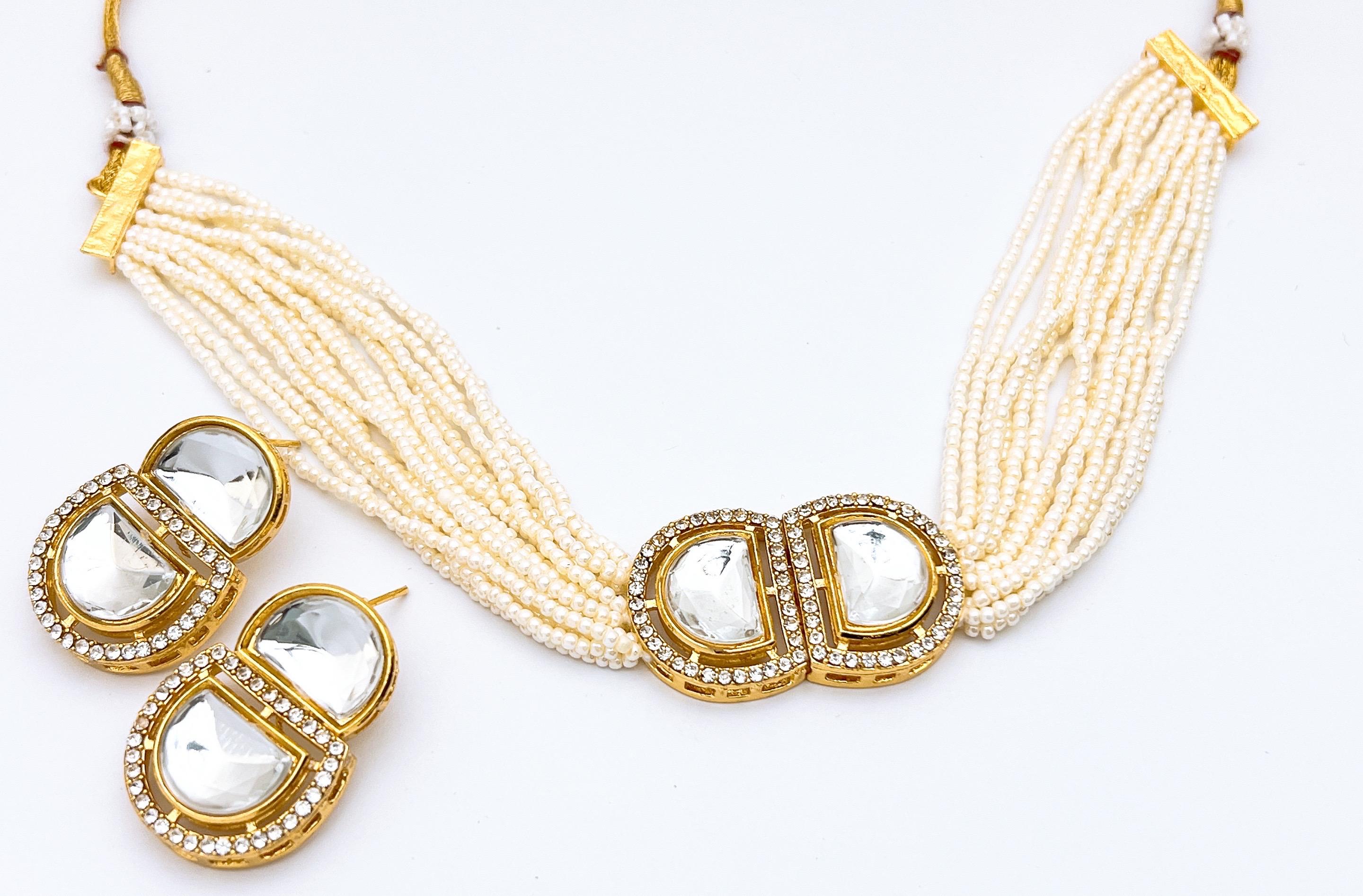 The Heritage Pearl & Polki Choker Set