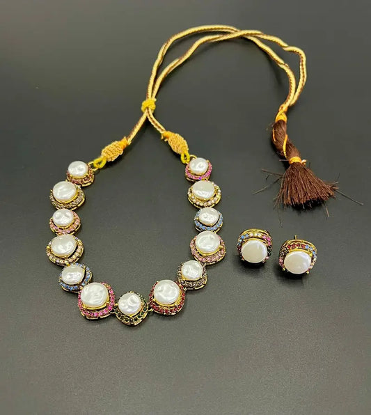 Luxury That Speaks — Artificial Gold Diamond Earrings