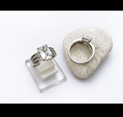 One Caret Real Stones Rings 9 Designs