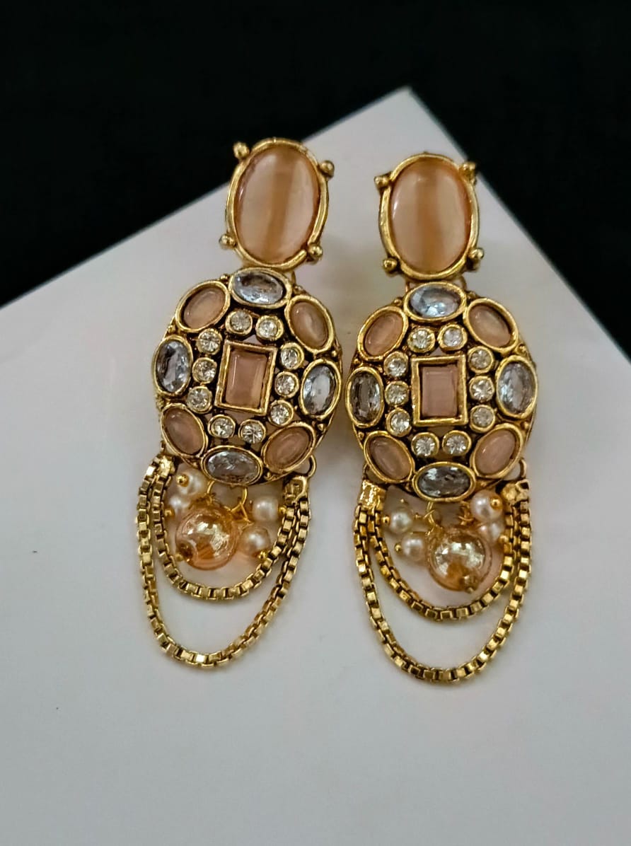 Stones Earrings Handmade