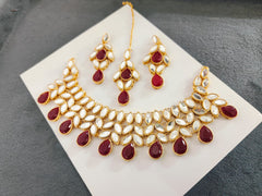 Sheesha Kundan Stones Party Set