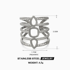 Stainless Steel Ring Silver