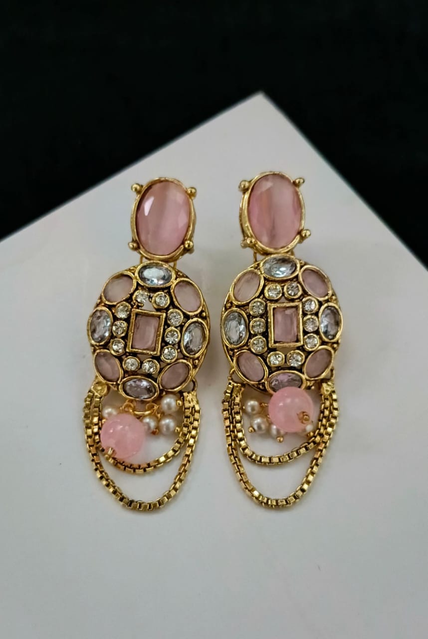 Stones Earrings Handmade