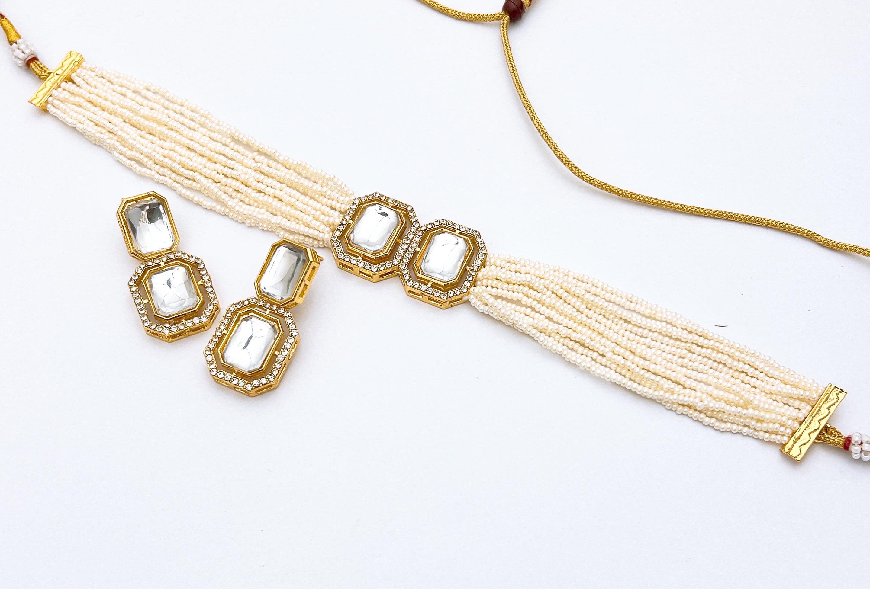 The Heritage Pearl & Polki Choker Set