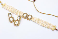 The Heritage Pearl & Polki Choker Set