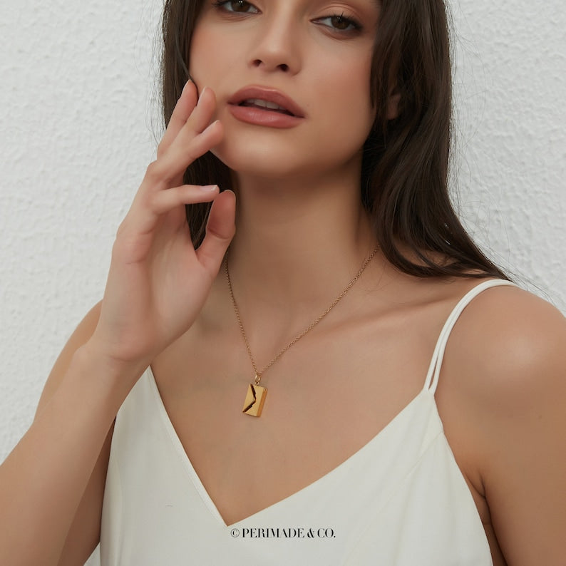 Perimade Custom Love Letter Envelope Pendant – The Perfect Anniversary Gift