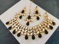 Sheesha Kundan Stones Party Set