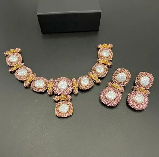 Most Intractive Mop Designer Choker Set By Unique Jewellery