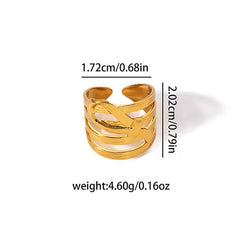 The Fluid Wave Coil Ring