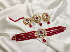 Gold Polish Choker Set