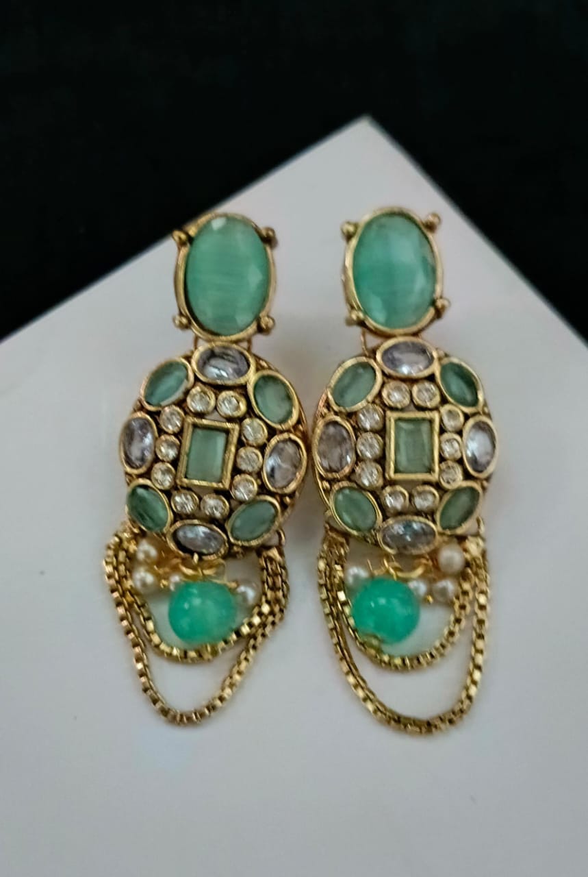 Stones Earrings Handmade