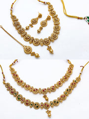 Rajwari Indian Neacklace Set in Real Stones