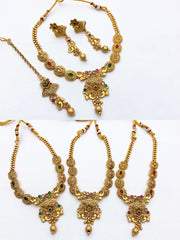 Rajwari Indian Neacklace Set in Real Stones