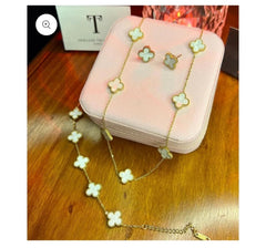 Stainless Steel Loket Set 7Leaf